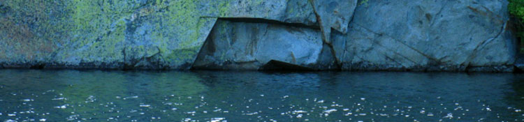 Fontanillis Lake Rock with Alge.