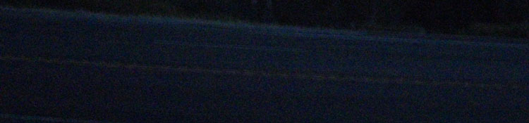 Highway 50 in the dark.