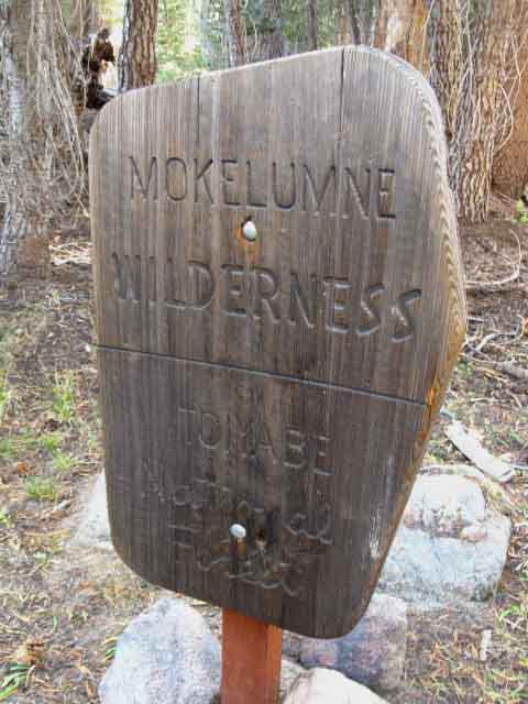 Departing the Mokelumne Wilderness North of Lower Kinney Lake on the Pacific Crest Trail
