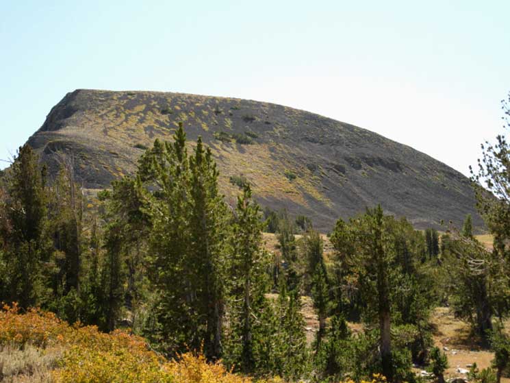 Elephant Back from East on Pacific Crest Trail South of Carson Pass