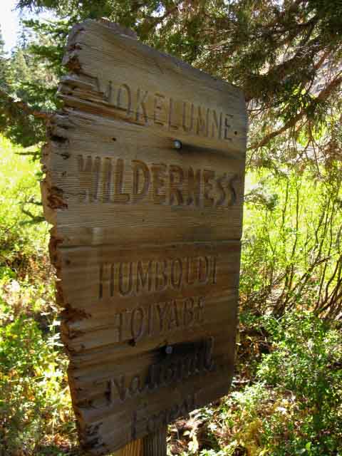 Entering the Mokelumne Wilderness-again-South of Wet Meadows Reservoir