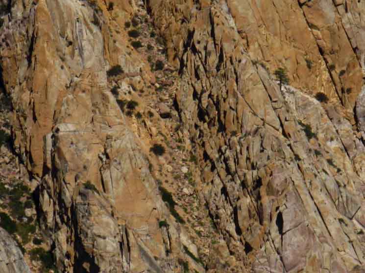 Detail of Southern flank of Peak 8636