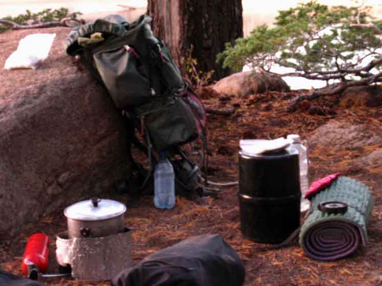 Upper Kinney Lake Campsite, Toiyabe National Forest.