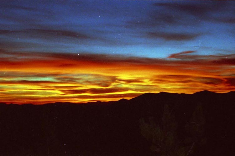 Sunset from Grizly Peak Lake, Emigrant Wilderness
