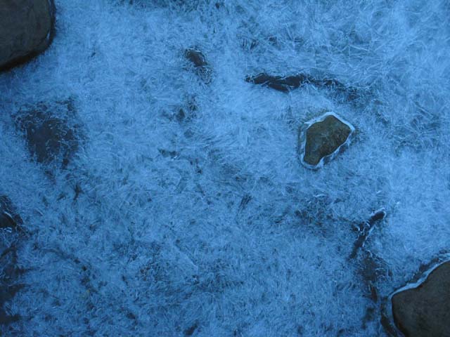 Eastern Sierra Creeks frozen in late October.