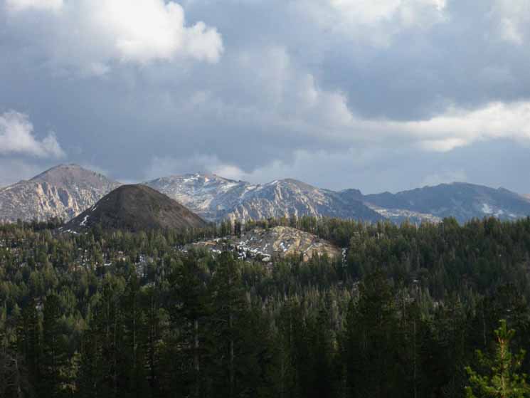 East Carson River valley beyond S Sharkfin, (Peak 9501)