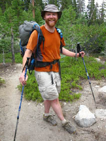 Mighty Mike, loving the Tahoe Rim Trail