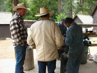 Cowboy birthday BBQ at Kennedy Meadows Pack Station and Resort.