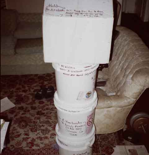 Resupply boxes packed.