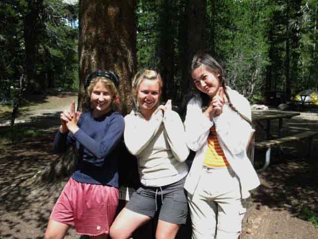 Charley's Angels JMT hiking team.
