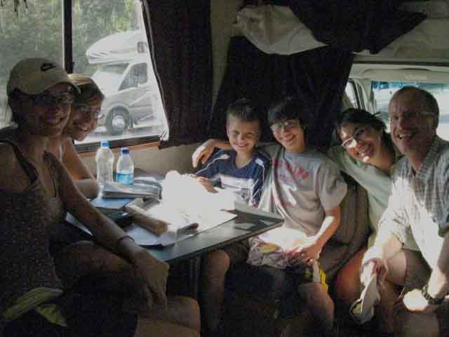 German family tours Tuolumne Meadows.