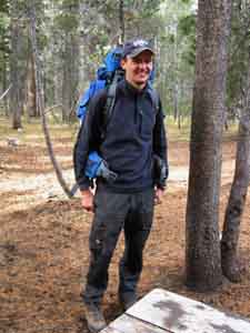 Micheal Braun backpacking Tuolumne Meadows.