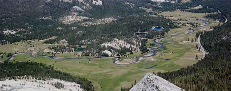 Tuolumne Meadows sewage ponds, NPS photo.