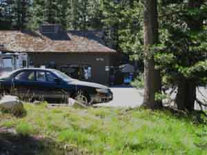 Tuolumne Meadows gas station and sports shop.
