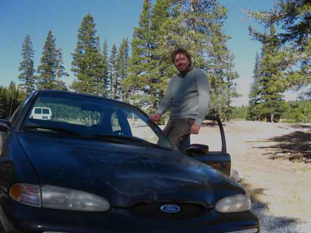 Tuolumne Mike with lunch during Fall.
