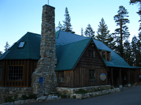 Echo Chalet at the Echo Lake Trail head and Marina