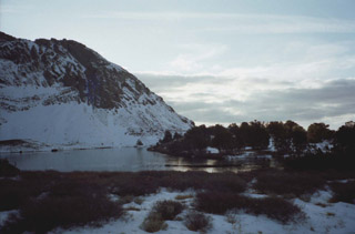 Round Lake frozen in November