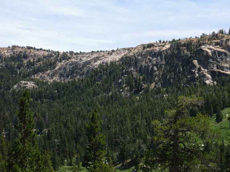 South cliffs where TYT exits the Clarks Fork Headwaters Bowl.