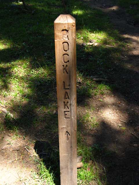 Duck Lake Tahoe Yosemite Trail junction past old ranchhouse.
