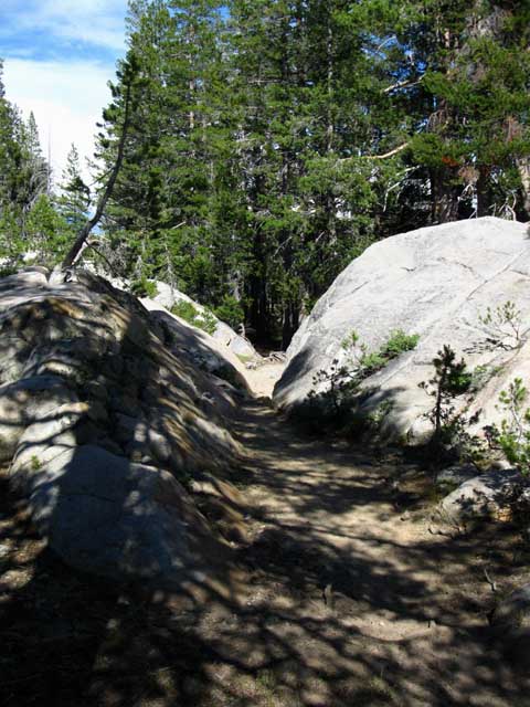 Rock channel on South side of Duck Lake.