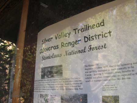 Silver Trailhead, East side of Lake Alpine.
