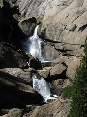 Relief Creek Waterfall along the Tahoe to Yosemite Trail.