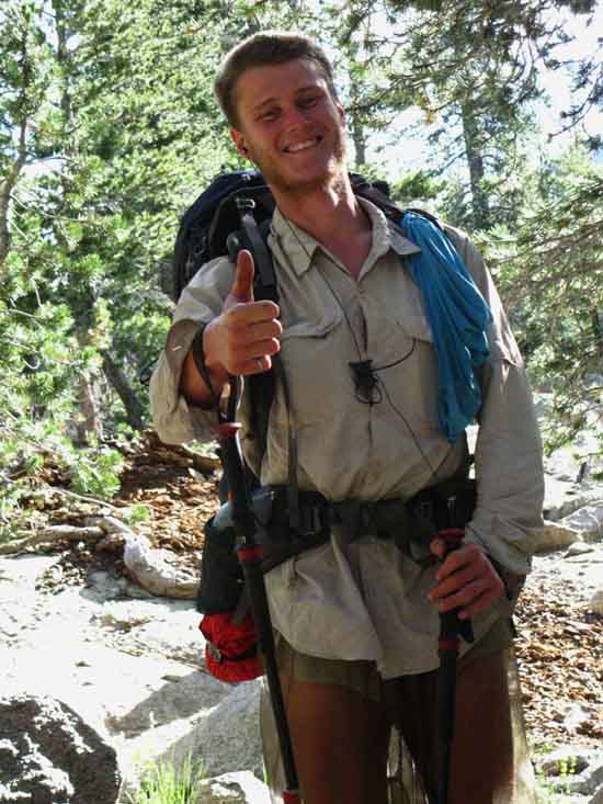 Last PCT hiker before turning off PCT-TYT to Hetch Hetchy via Tilltill Valley.