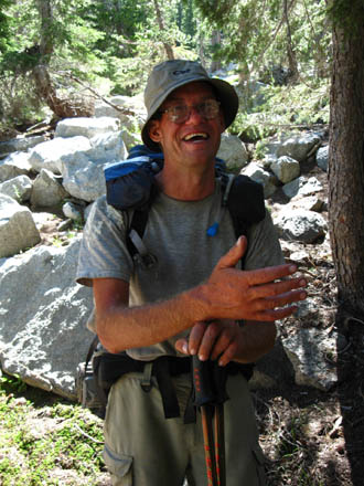 Clint on the way down from his Tilden Lake detour off of the Pacific Crest Trail