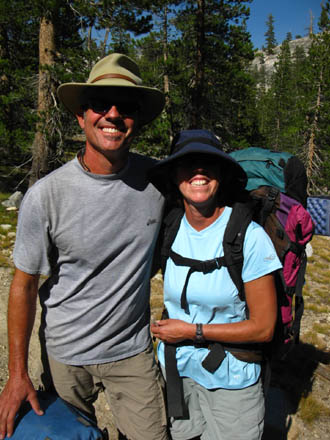 Don and Laurie Metzger heading up towards Cold Canyon
