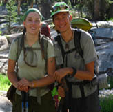 Man up and Gouda heading North on the PCT North of Sonora Pass
