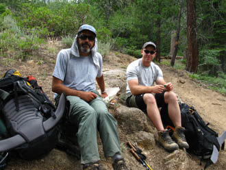 Matt and Nick on the way to Kennedy Lake. Ran into Matt last Summer in Tuolumne, during my Tahoe to Whitney hike