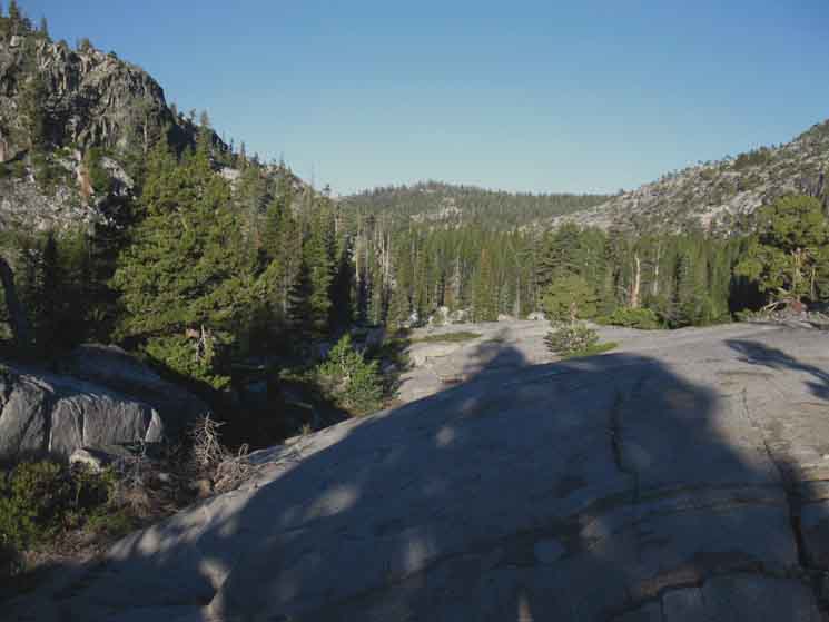 The bottom of Jack Main Canyon and Moraine Ridge beyond.