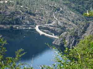Hetch Hetchy Reservoir and O'Shaughnessy Dam in Yosemite.