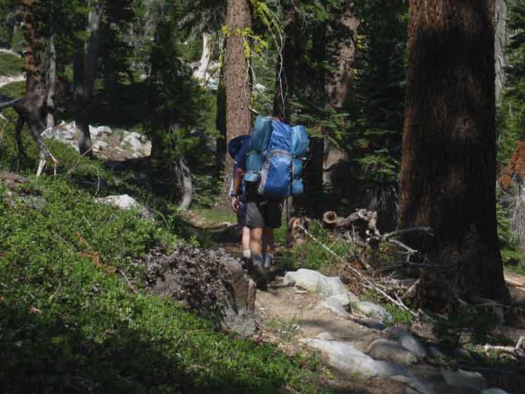 John and Renee climbing Moraine Ridge in Yosemite.