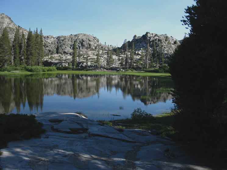 Lake 7643 in Lower Jack Main Canyon.