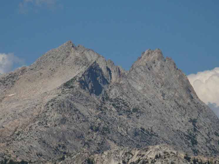View of Matterhorn Peak and Whorl Mountain from the South.