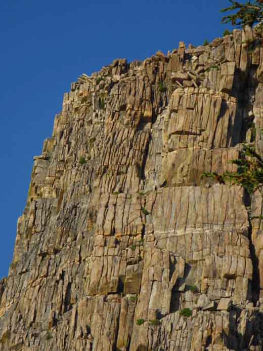 Detail of jointing of Volunteer Peak granite.