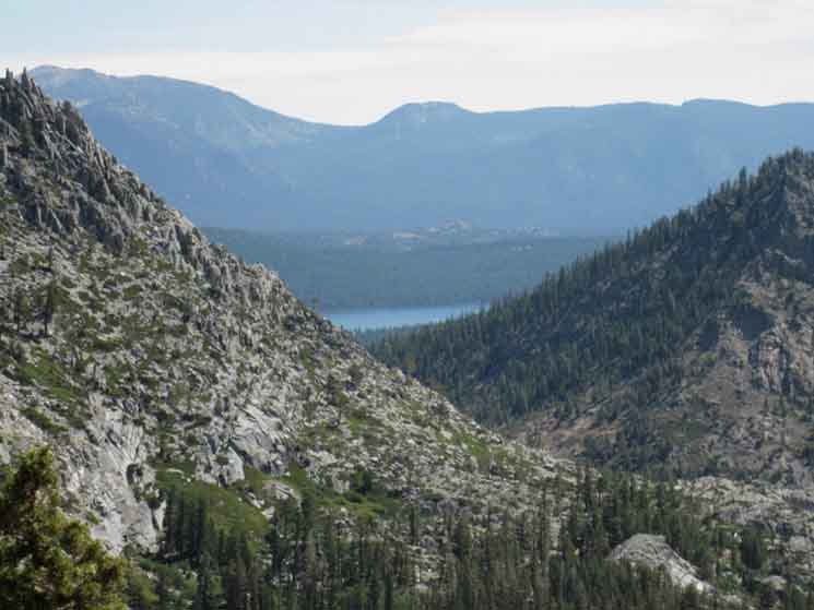 Cascade Lake from approach to Phipps Pass