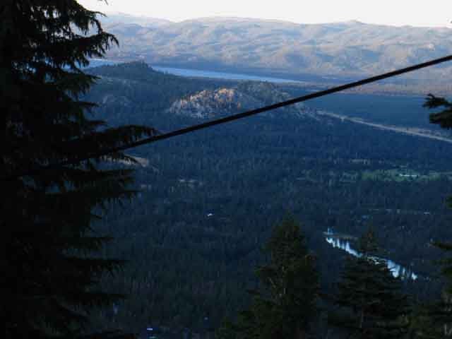 South Lake Tahoe from Echo Lakes upper parking lot.