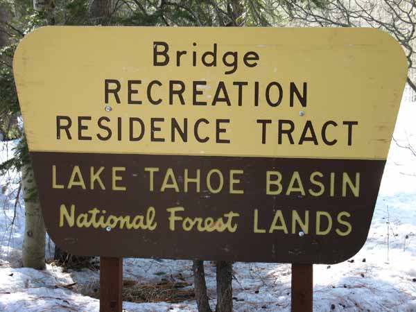 Bridge Residence Track Lake Tahoe Basin Mangement Unit, Meyers, South Lake Tahoe
