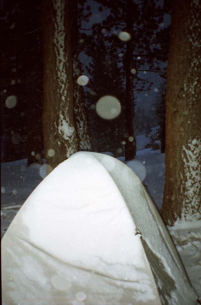 REI Half Dome doing Winter Duty on the East Fork of the Carson River.