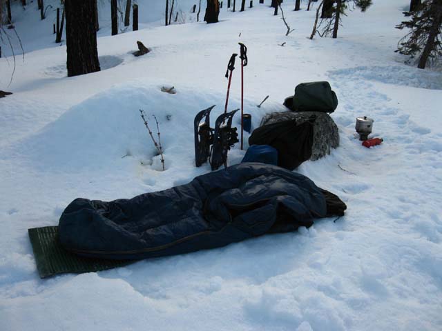 Mid Winter Snow Camp, High Sierra