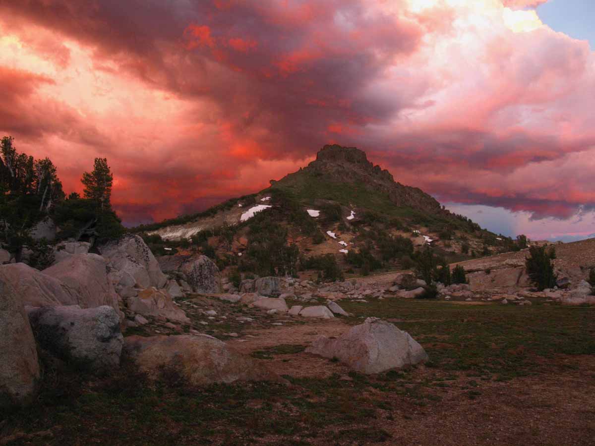 Tower beyond Grizzly Peak, Emigrant Wilderness.