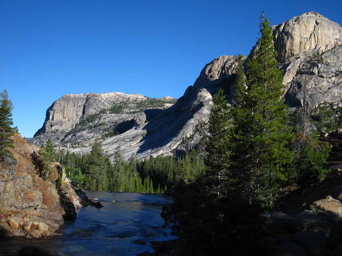 Looking down Tuolumne River from Glen Aulin High Sierra Camp.