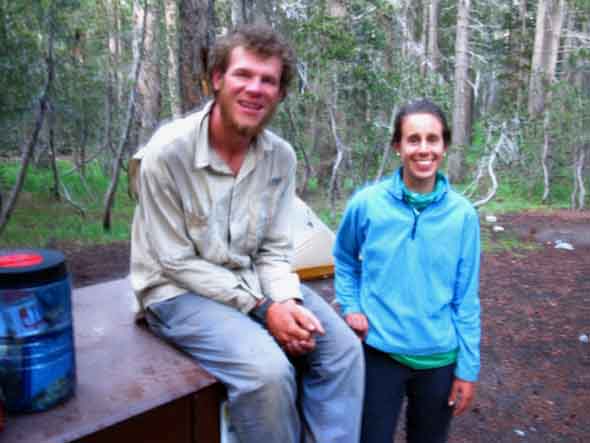 Rabbit and Happy Thought at Tuolumne Meadows during their 2013 PCT hike.