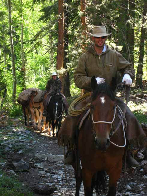 Riding up to the Lower Relief Valley trail junction.