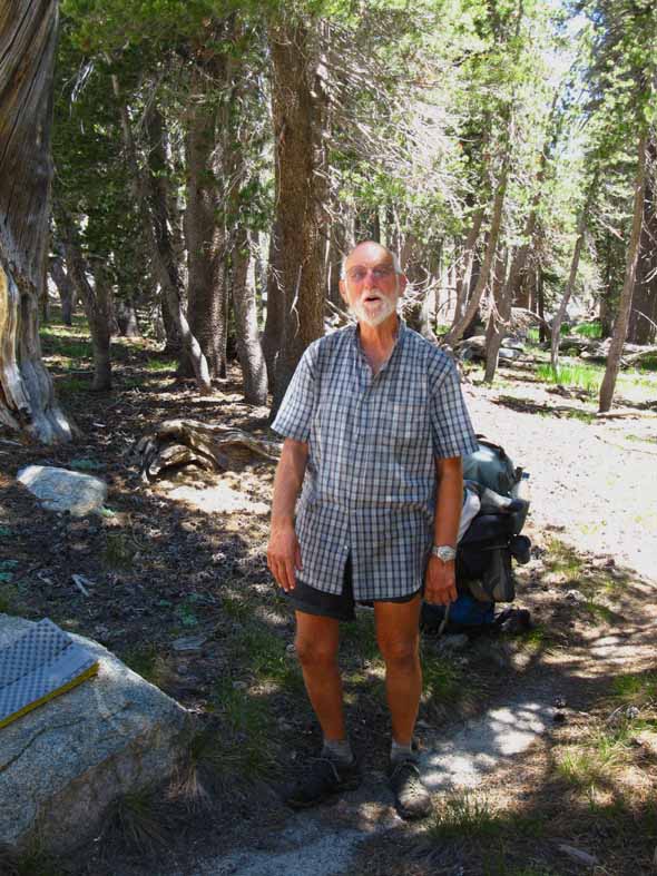 Rodknee DangerTrail drying out the gear on the Pacific Crest Trail.