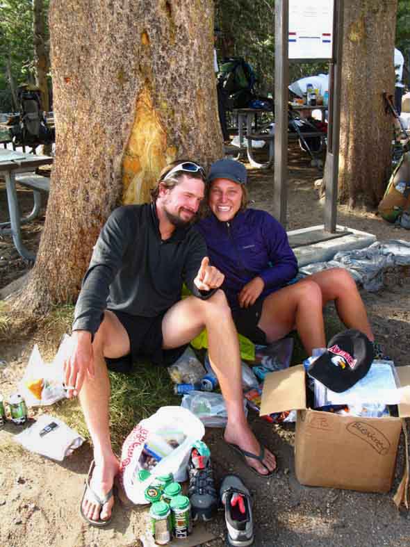 Jit in Time and Crossover resupply their PCT hike through Tuolumne Meadows in Yosemite.